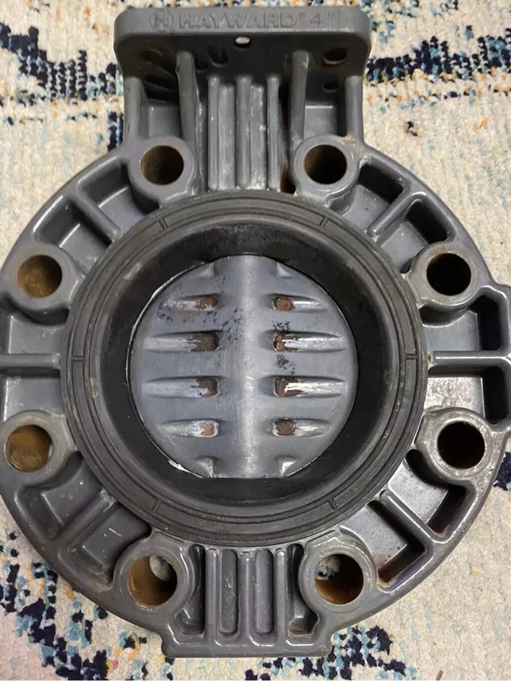 HAYWARD 4 INCH BUTTERFLY VALVE 150 PSI PVC BODY SS STEM VITON LINER